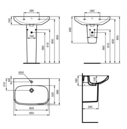 Semi-picior Ideal Standard i.life | T471301 [4]