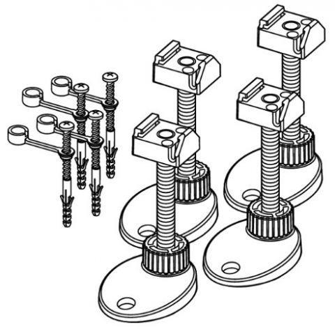 Piciorușe de montaj TECEdrainline [2]