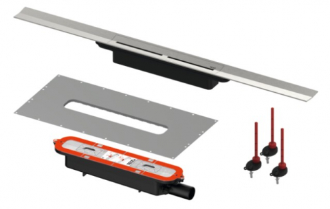 TECEdrainprofile - Set rigolă de duș periat 1000x55 mm  TECEdrainprofile 641024