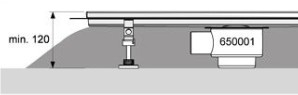 Sifon TECEdrainline "standard", evacuare laterală DN 50 [3]