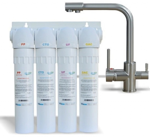Filtrare apa - SISTEM ULTRAFILTRARE PUR4 UF VALHOH 11” BATERIE 3 CAI