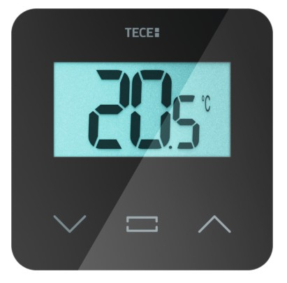 Automatizare incalzire in pardoseala - Termostat de cameră Negru SH-DT, temperatură, afișaj LCD TECEfloor -77420052