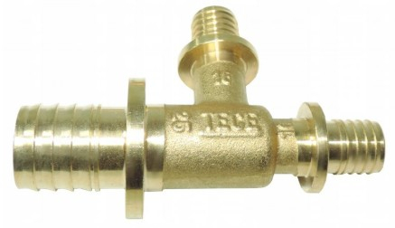 Teu redus alama - Teu redus 25 x 16 x 16 TECEflex, alamă standard.