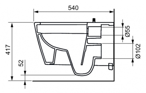 Vas WC cu bideu alb TECEneo,  TECEneo 9700205 [2]