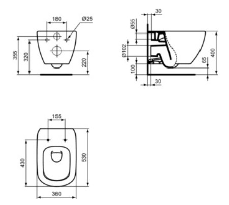 Vas WC suspendat - AquaBlade Tesi | T0079V1 [3]