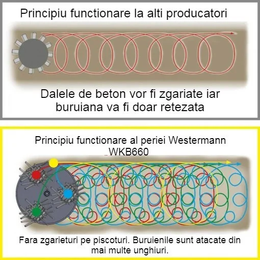 Utilaj eliminare buruieni de pe alei Westermann WKB 660, motor Honda [2]