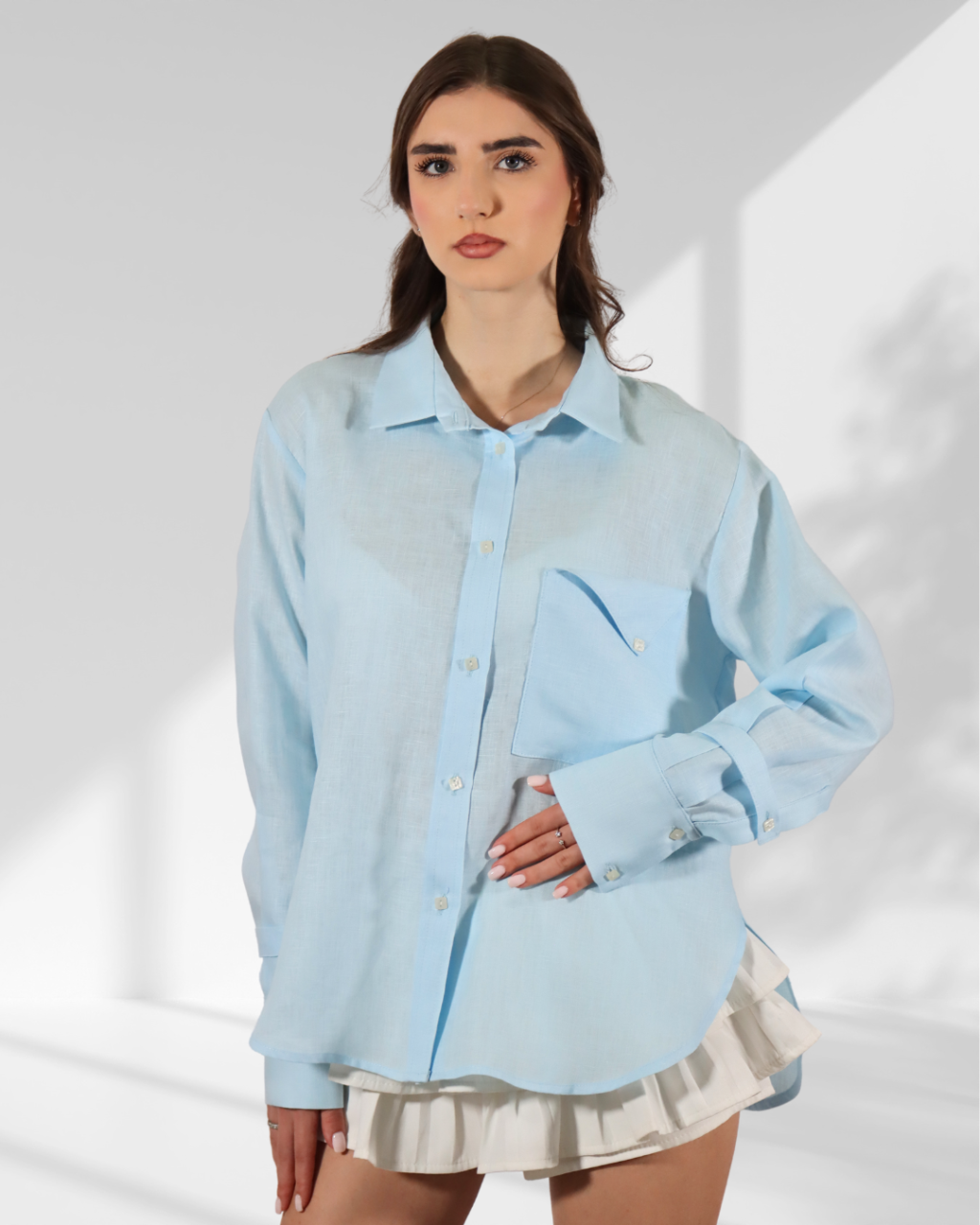 Camasa din in AERIS Blue [3]