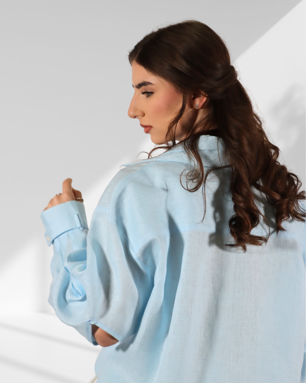 Camasa din in GEORGIA Blue [2]