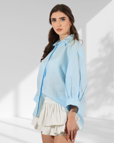 Camasi din in - Camasa din in INES Blue