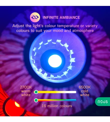 Bec LED Inteligent Nous P3, E27, RGB, 810 lm, 9W [3]