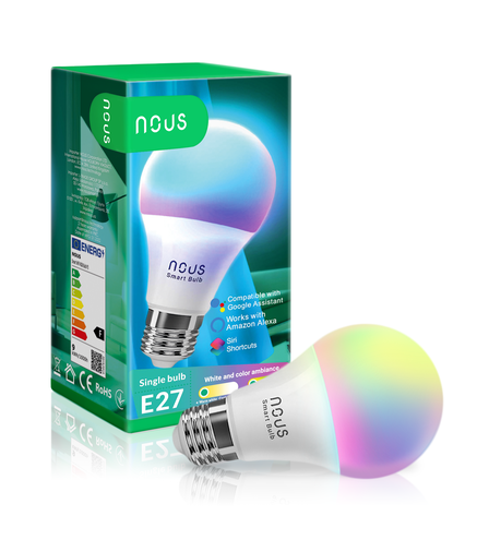 Bec LED Inteligent Nous P3, E27, RGB, 810 lm, 9W [2]