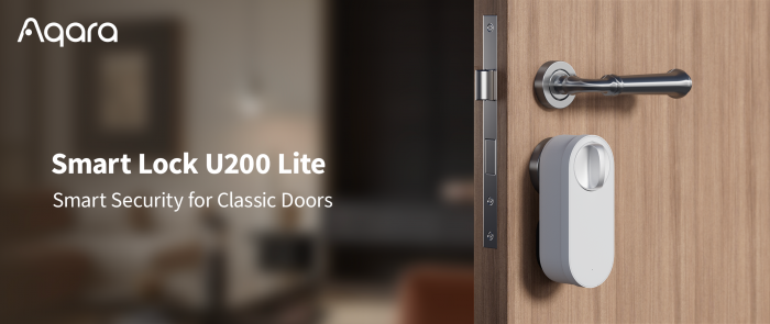 Smart lock Aqara U200 lite, Black, Apple Homekit [4]