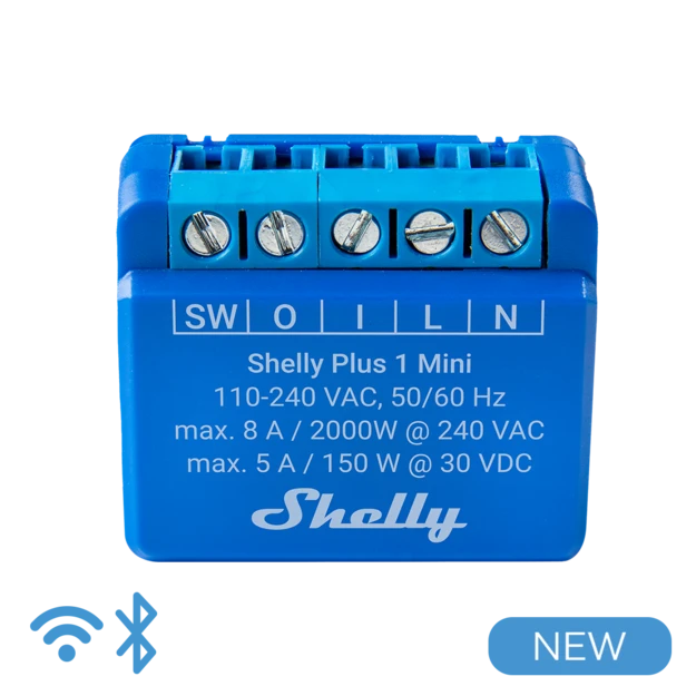 Smart relay Shelly Plus 1 Mini, 1 channel, 8A [3]
