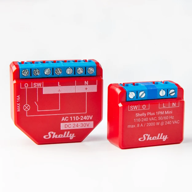 Smart relay Shelly Plus 1PM Mini, 1 channel, 8A [2]
