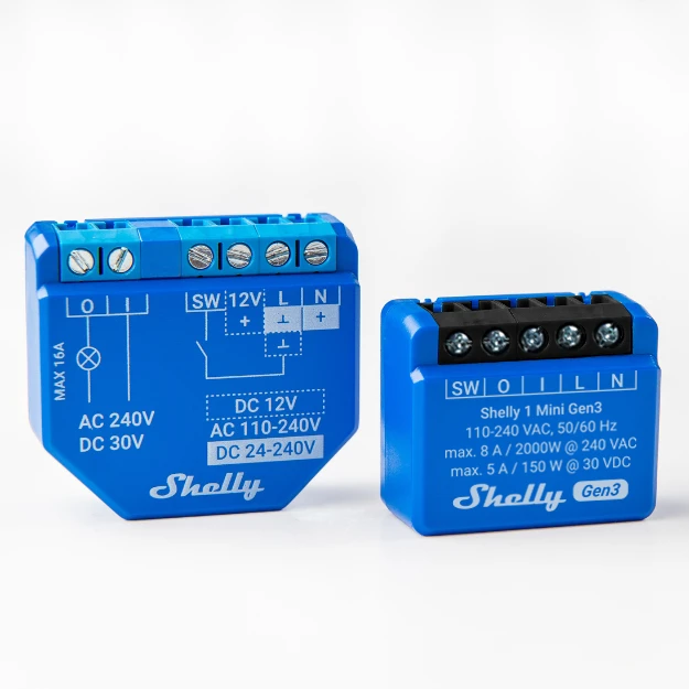 Smart relay Shelly 1 Mini GEN3, 1 channel, 8A [2]