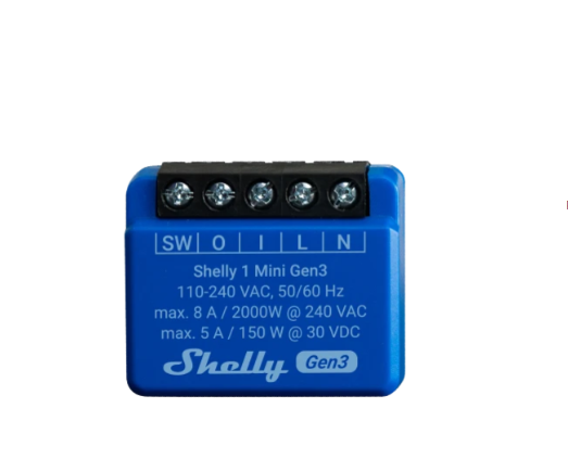 Smart relay Shelly 1 Mini GEN3, 1 channel, 8A [3]