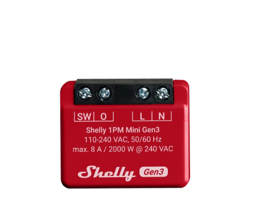 Smart relay Shelly 1PM Mini GEN3, 1 channel, 8A [3]