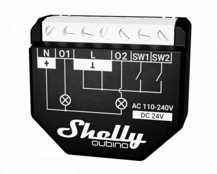 Shelly Qubino Wave 2PM smart relay with power meter, Z-Wave [2]