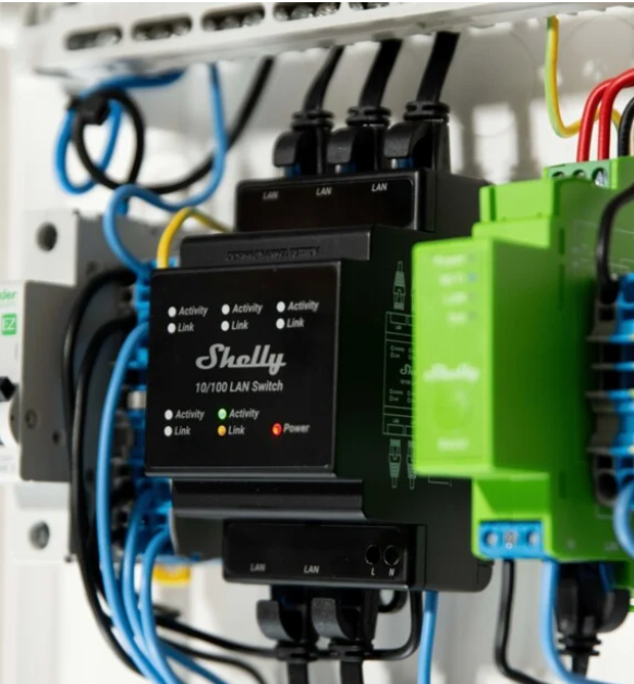 LAN DIN-mountable switch Shelly LAN Switch [4]