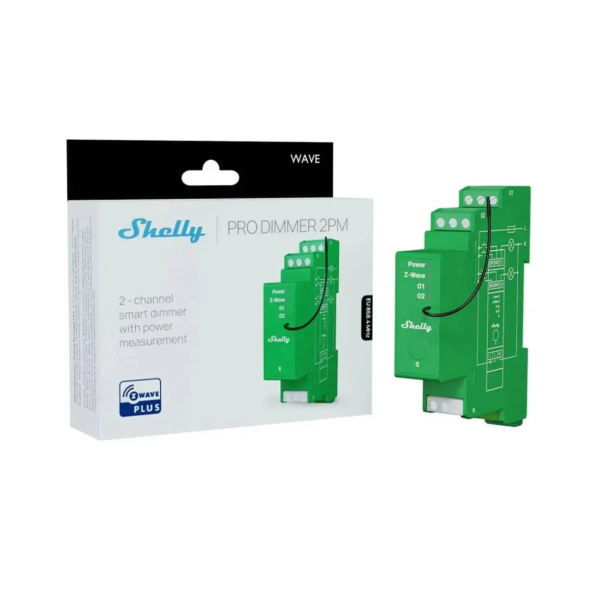 Shelly Wave Pro Dimmer 2PM – dimming module with 2 outputs (Z-Wave) [2]