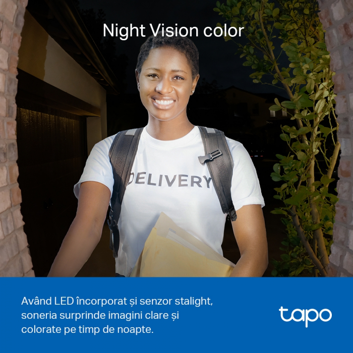 Sonerie video smart TP-Link Tapo D230S1, rezolutie 2K, night vision [4]