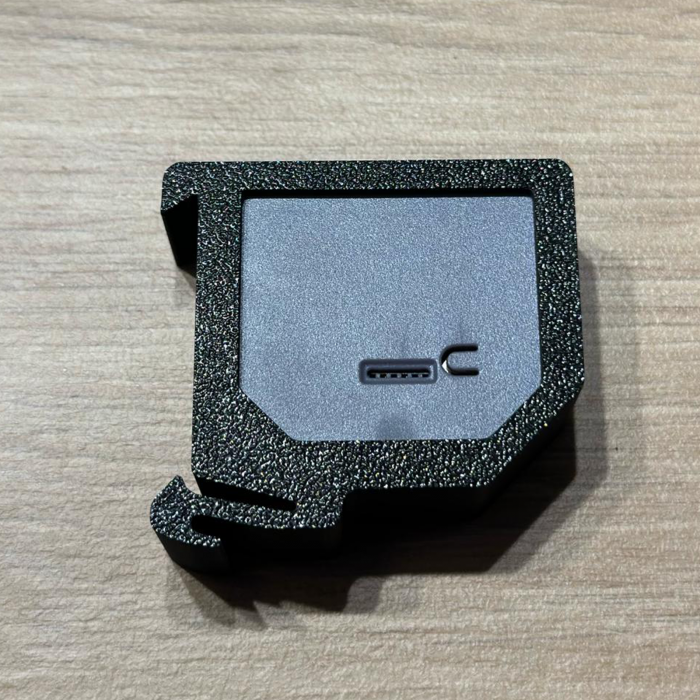 DIN Rail support for Shelly EM and 2.5, made of fireproof material, black [3]