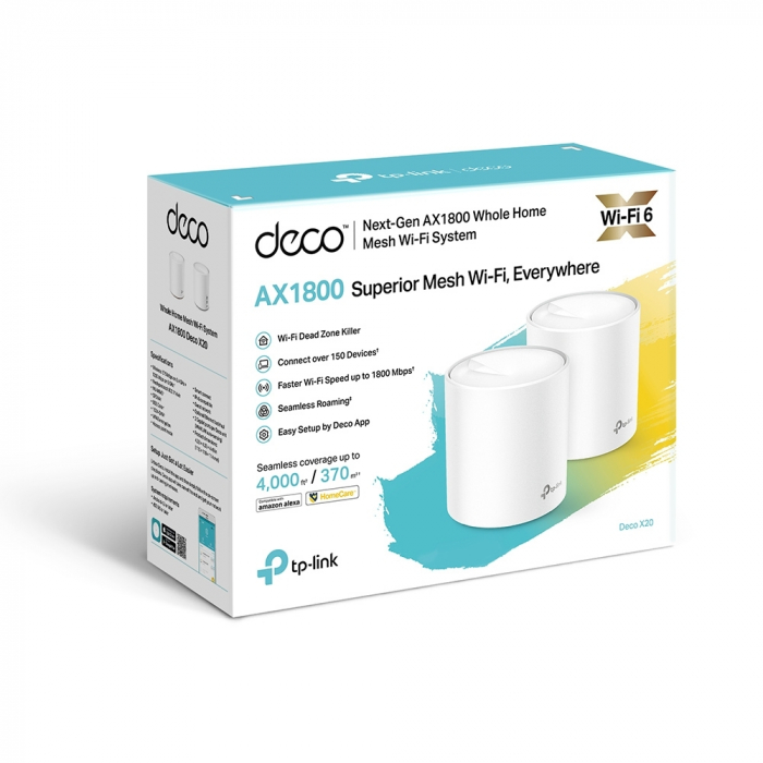 Pachet de 2 bucati - Unitate Mesh TP-Link Deco X20 Wi-Fi 6 AX1800 [2]