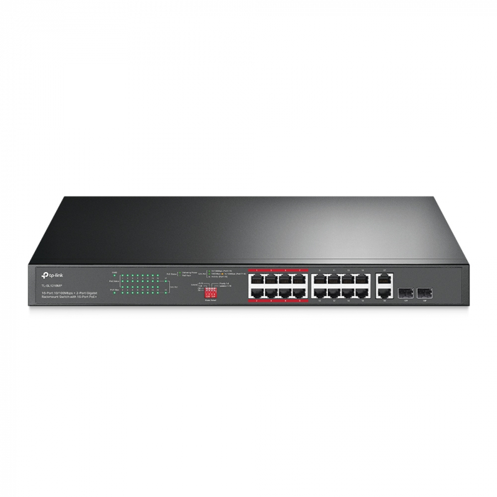 Switch fara management TP-Link Omada TL-SL1218MP, 16 porturi, POE+ [2]