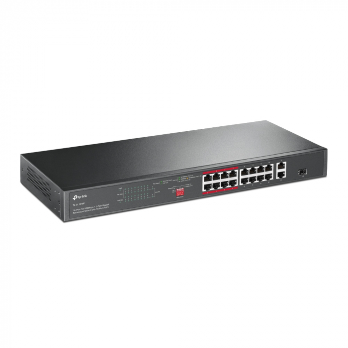 Switch fara management TP-Link Omada TL-SL1218P, 16 porturi, POE [2]