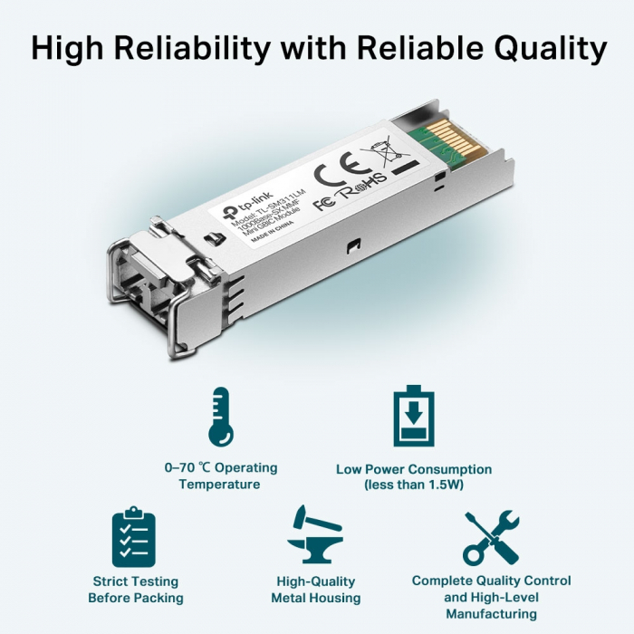 Modul SFP multi-mode MiniGBIC, 850 nm, Tp-Link TL-SM311LM [2]