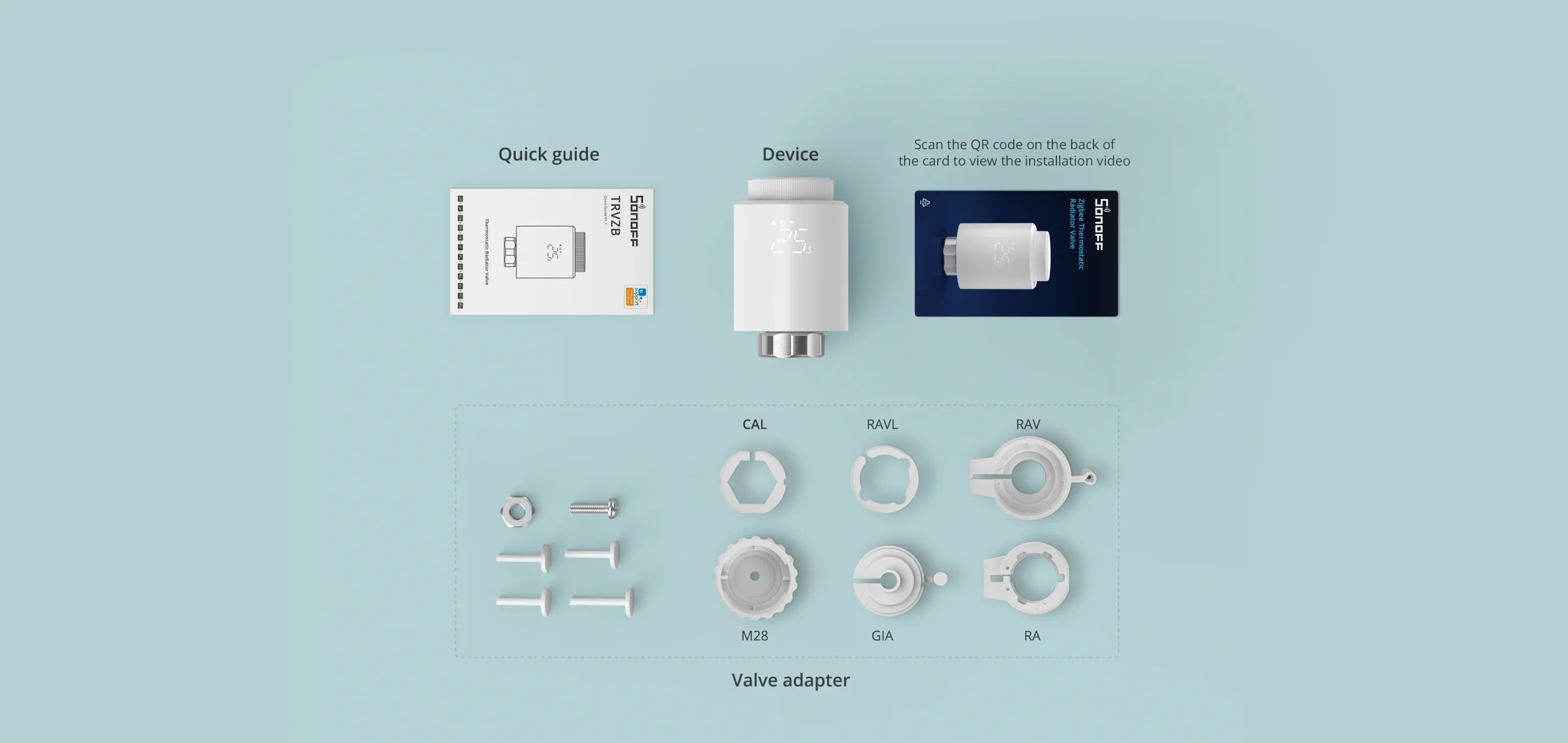 Thermostatic radiator valve Sonoff TRVZB radiator, Zigbee 3.0 [4]
