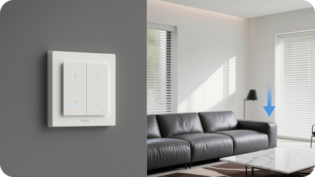 Smart Home - Aqara Shutter Switch H2 EU Kit – Comutator inteligent pentru jaluzele