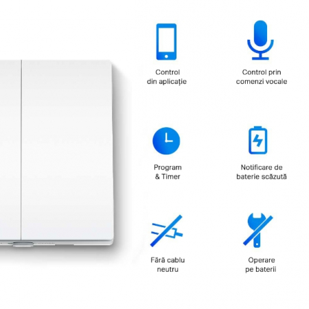 Intrerupator Smart Dublu TP-Link Tapo S220 [1]