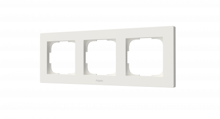 Smart Home - Rama tripla  Aqara pentru intrerupatoare H2 (pentru comutator de perete) – Alb