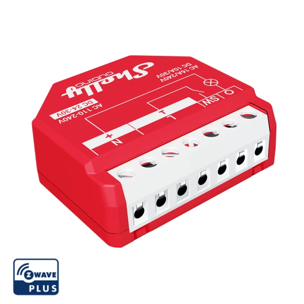 Relee smart - Releu inteligent Shelly Qubino Wave 1PM cu contor de putere, Z-Wave