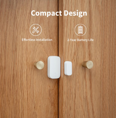 Senzor de geam/usa Aqara Door and Window Sensor T1, Zigbee, Apple HomeKit [2]