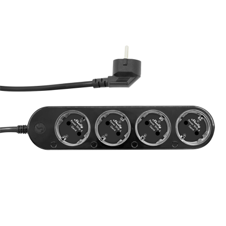 Smart Power Strips - shelly-power-strip-4-gen4-black