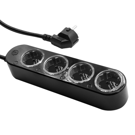 Shelly Power Strip 4 Gen4 Black – Prelungitor inteligent cu 4 prize [1]