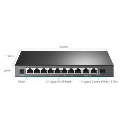 Switch - TP-Link TL-SG1210MPE