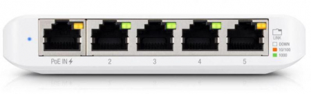 Switch - SWITCH cu 5 porturi Ubiquiti USW-FLEX-MINI-EU, Gigabit x 5, managed