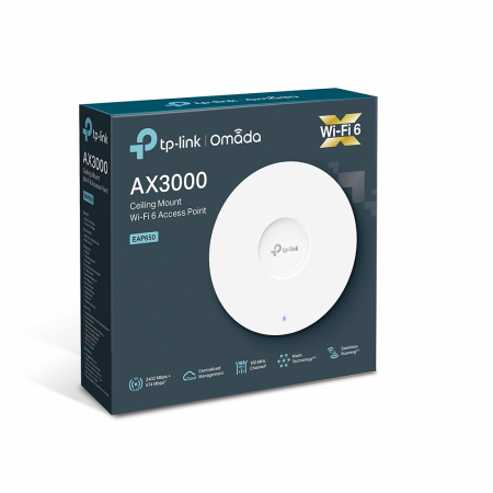 Access Point TP-Link EAP650 Wi-Fi 6 AX3000 cu design compact (include adaptor DC) [2]
