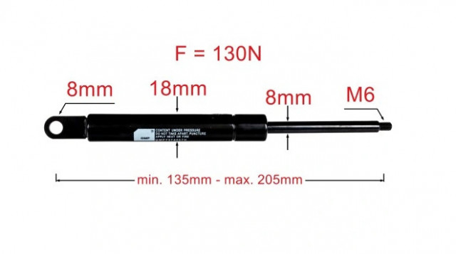 Amortizor gaz 210mm [2]