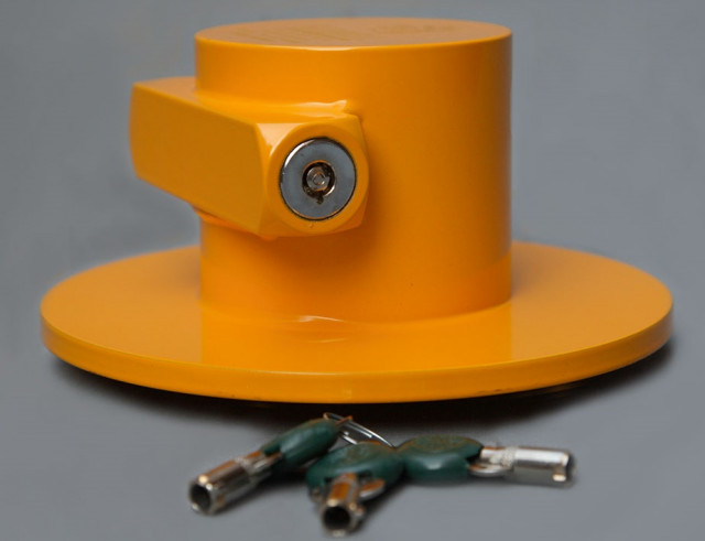 Antifurt blocare pivot cuplare semiremorca camion [3]