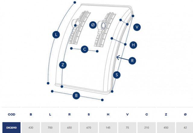 Aparatoare noroi 430 x 700 x 670 [2]