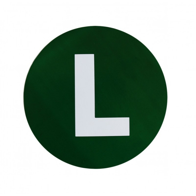 Autocolant ,L' 10 cm [1]