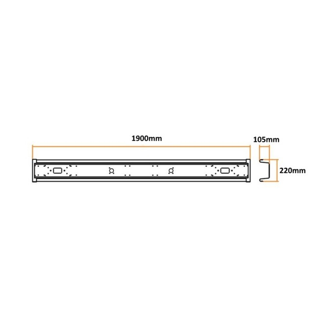 Bara metal cu capete de plastic 1900mm [3]