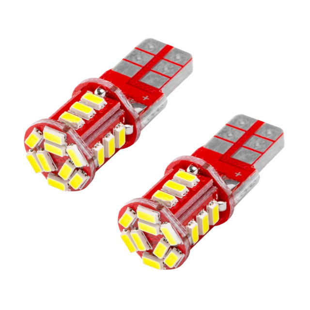 Bec de pozitie tip LED , T10 W2.1x9.5 W5W, 12V , 21 SMD 3014 , culoare alb , set 2 buc [2]