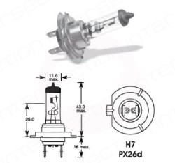 Bec far H7  12V 55W PX26d [2]