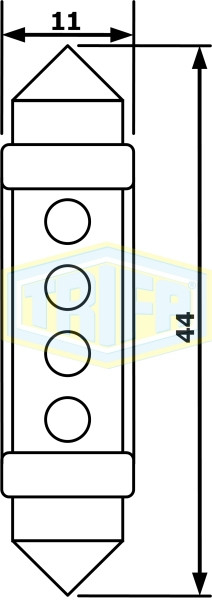 Bec LED sofit 12V SV8.5 11 X 44mm [2]
