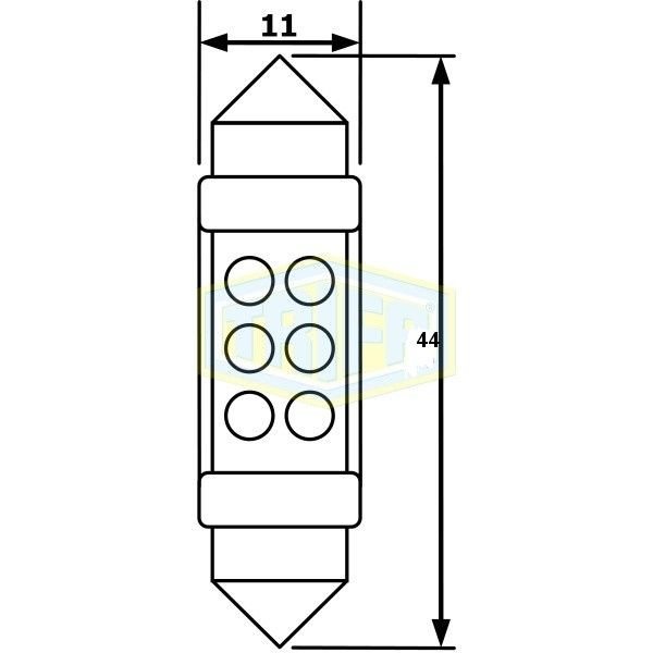 Bec LED sofit 24V SV8.5 [2]